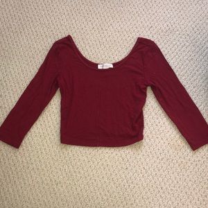 Forever 21 Red/Maroon crop top